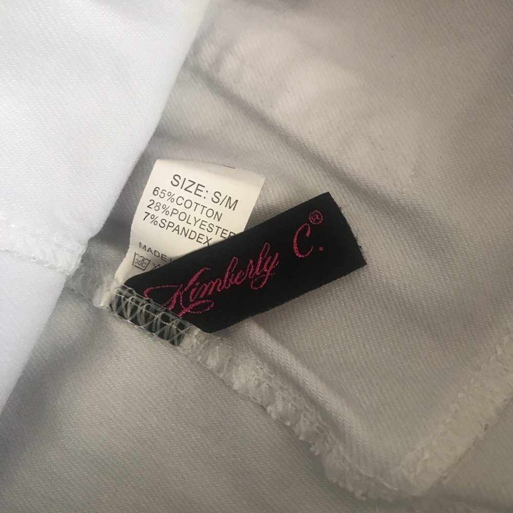 Kimberly C white strenchy jeans size : S/M - Picture 4 of 7